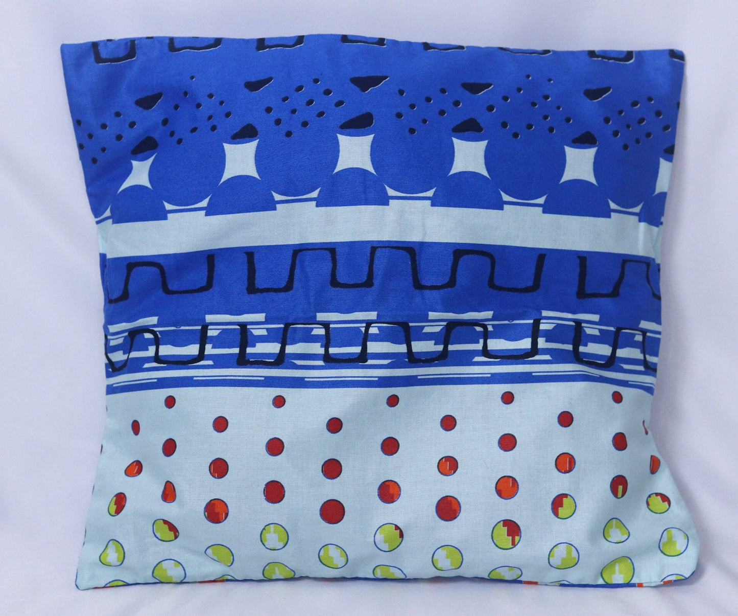 Set of 2 blue ethnic cushion covers| Bogolan decorative cushion set| Ankara cushion covers