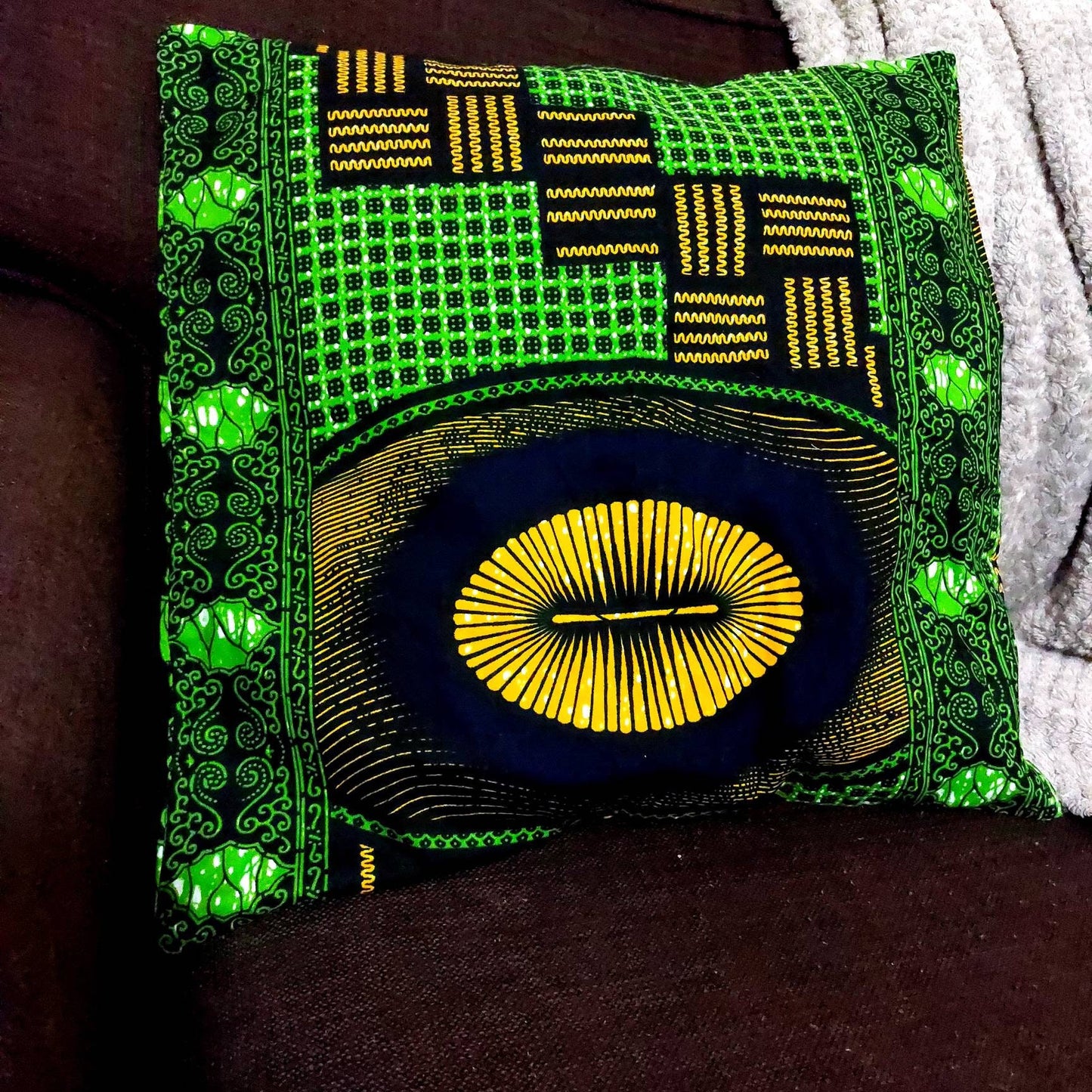 Green cotton cushion covers| decorative scatter pillows| Ankara cushion covers