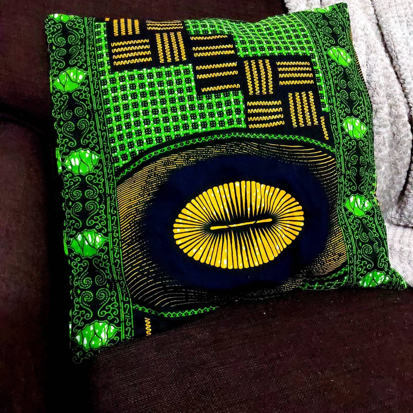 Green cotton cushion covers| decorative scatter pillows| Ankara cushion covers