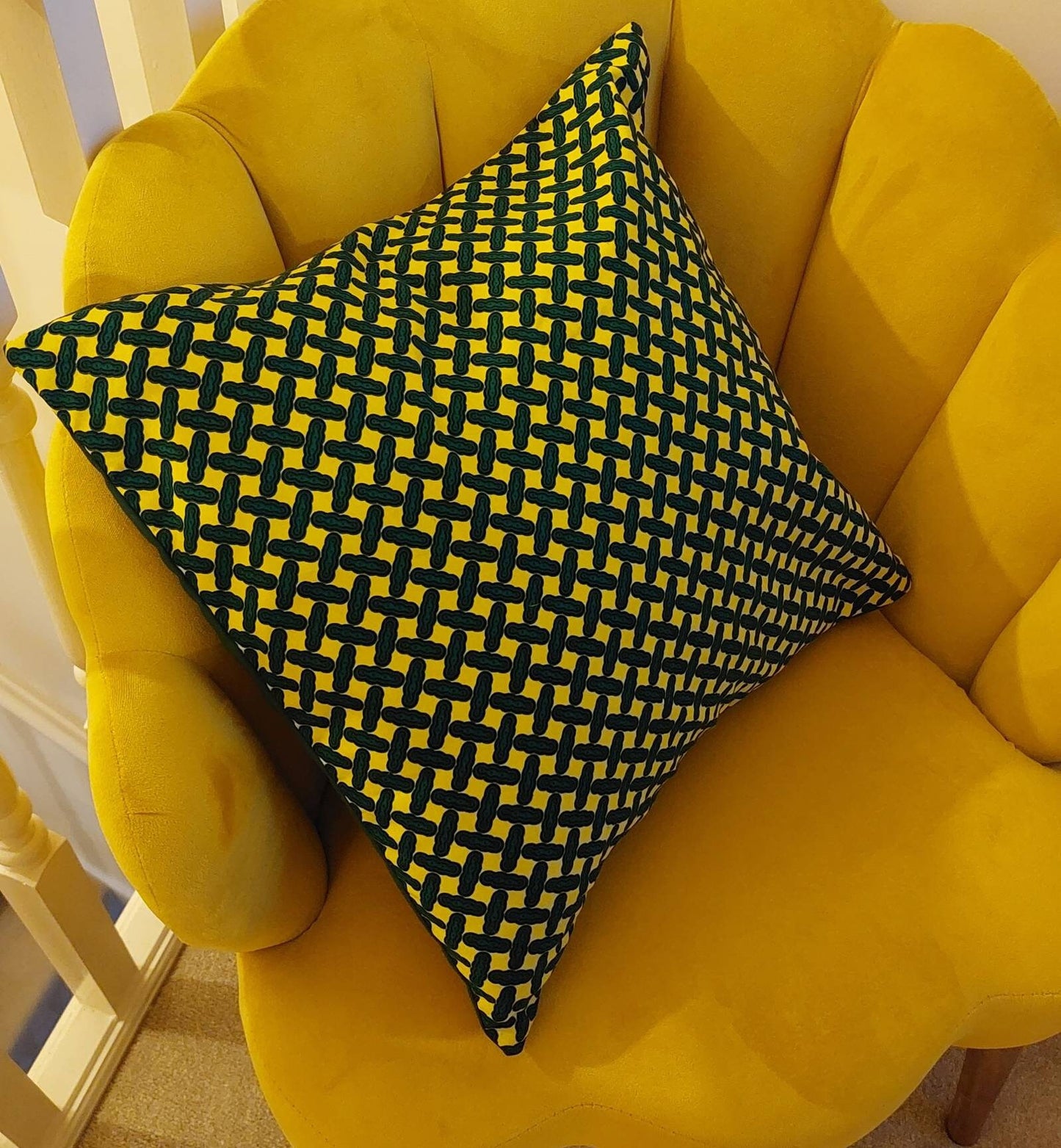 Green & Yellow cushion covers| decorative throw pillows| Ankara cushion covers