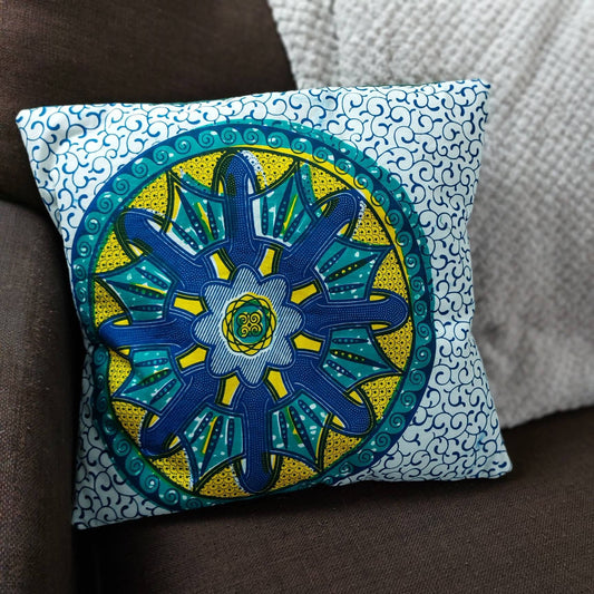 Green & Yellow ethnic cushion covers| decorative throw pillows| Ankara cushion covers