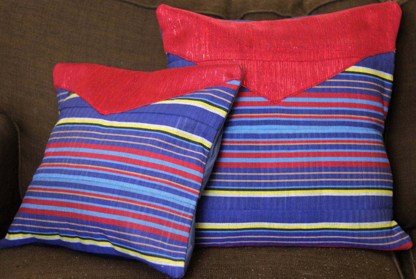 stripes & glitter cotton cushion covers| decorative throw pillows| handmade Aso Oke cushion covers