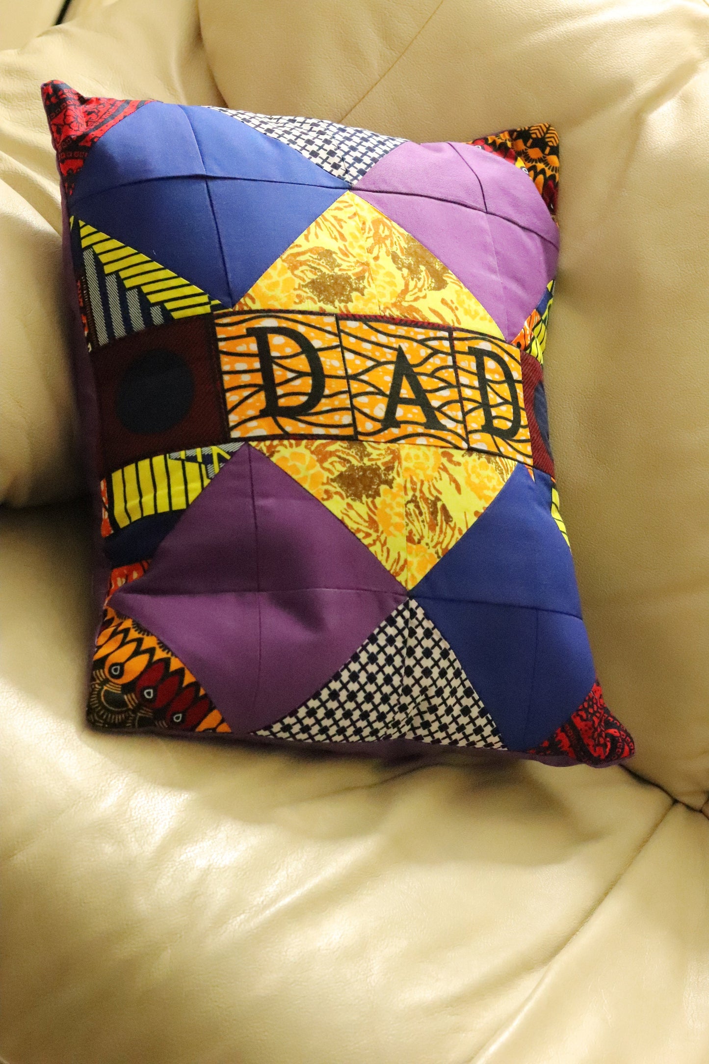 Ankara colour block cushion covers, decorative throw pillows, Ankara cushion covers, cotton  piecework fabric