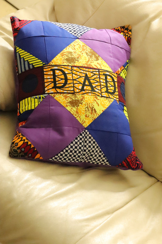 Ankara colour block cushion covers, decorative throw pillows, Ankara cushion covers, cotton  piecework fabric